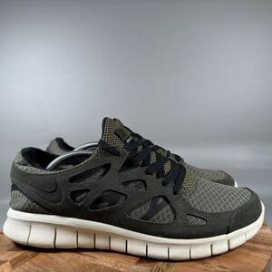 Nike Free Run 2 Men's 12 Shoes Sequoia-Black Olive 537732-305